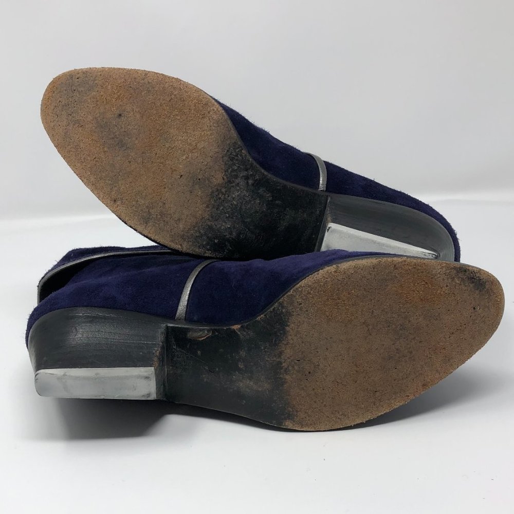 Vintage Christian Dior Purple Suede Ankle Boot 5.5 - Picture 5 of 7